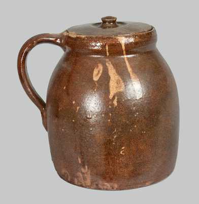 J. EBERLY & CO. / STRASBURG, VA Redware Bean Pot