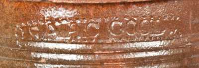 Rare ISAAC GOOD (New Market, VA) Glazed Redware Cream Jar