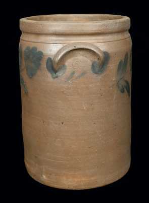 Extremely Rare Signed R. J. GRIER (Chester County, PA) Stoneware Crock