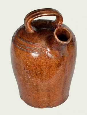 Very Rare Redware Harvest Jug Inscribed 