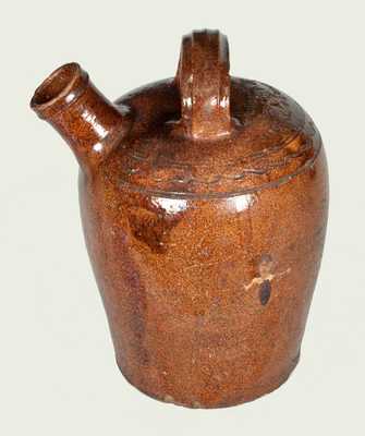 Very Rare Redware Harvest Jug Inscribed 