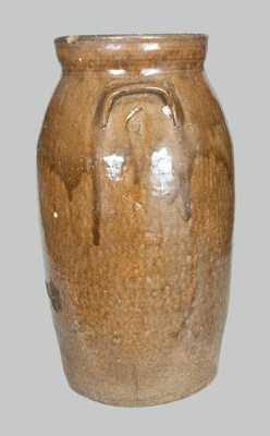 6 Gal. Alkaline-Glazed Southern Stoneware Churn