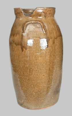 6 Gal. Alkaline-Glazed Southern Stoneware Churn