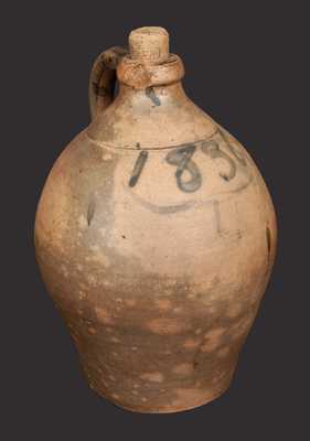 1 Gal. Ovoid Stoneware Jug Dated 1836
