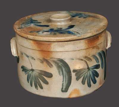 Stoneware Cake Crock with Lid, Remmey, Philadelphia, circa 1860