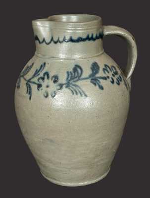 Rare Slip-Trailed Baltimore Stoneware Pitcher, circa 1820