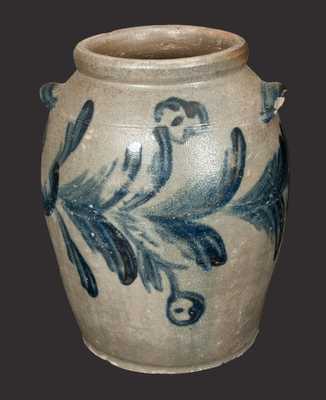 Ovoid Virginia Stoneware Jar with Profuse Decoration, circa 1820-25