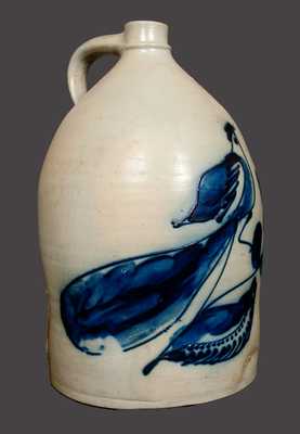 Outstanding 4 Gal. WHITE & WOOD / BINGHAMPTON Stoneware Bird Jug