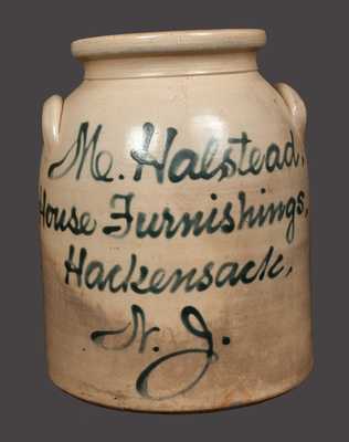 Scarce Fulper Stoneware Script Advertising Jar: 