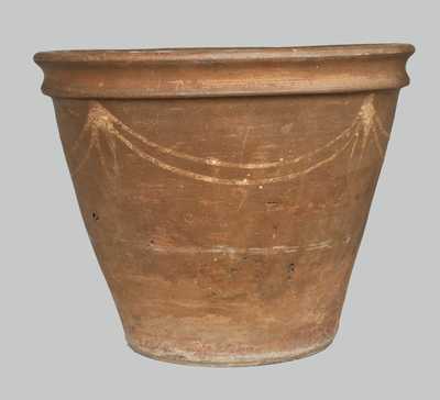 Rare Edgefield, SC Stoneware Flowerpot