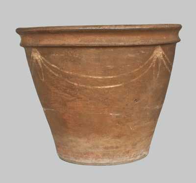 Rare Edgefield, SC Stoneware Flowerpot