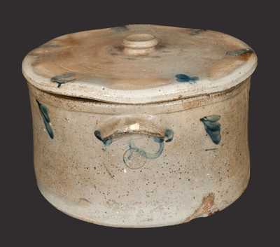 2 Gal. P. HERRMANN / BALTIMORE Stoneware Cake Crock with Lid