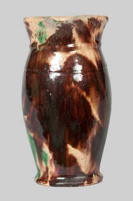 Shenandoah Valley Multi-Glazed Redware Cream Pitcher