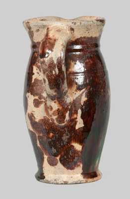 Shenandoah Valley Multi-Glazed Redware Cream Pitcher