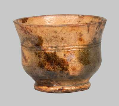 Glazed Redware Cup, attrib. Anthony Baecher, Winchester, VA or Thurmont, MD.