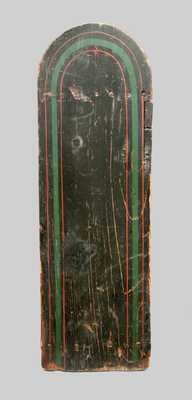 Diminutive Grain-Painted Wooden Crock or Bucket Bench