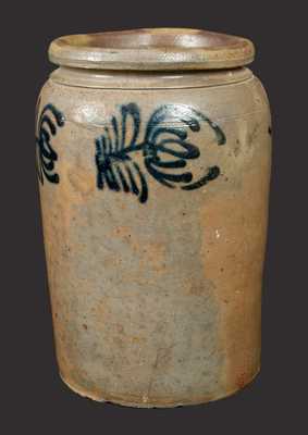 B. C. MILBURN / ALEXA. (Alexandria, VA) Stoneware Jar with Slip-Trailed Decoration