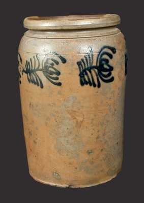B. C. MILBURN / ALEXA. (Alexandria, VA) Stoneware Jar with Slip-Trailed Decoration