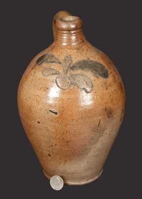 Small Stoneware Jug w/ Incised Decoration attrib. John Remmey, Manhattan, circa 1810