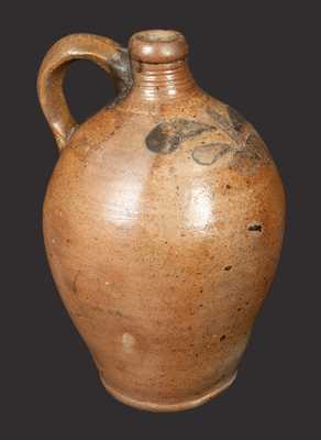 Small Stoneware Jug w/ Incised Decoration attrib. John Remmey, Manhattan, circa 1810