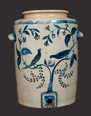 Exceedingly Important Morgan Maker (William Morgan, Baltimore, 1822-27) Stoneware Water Cooler