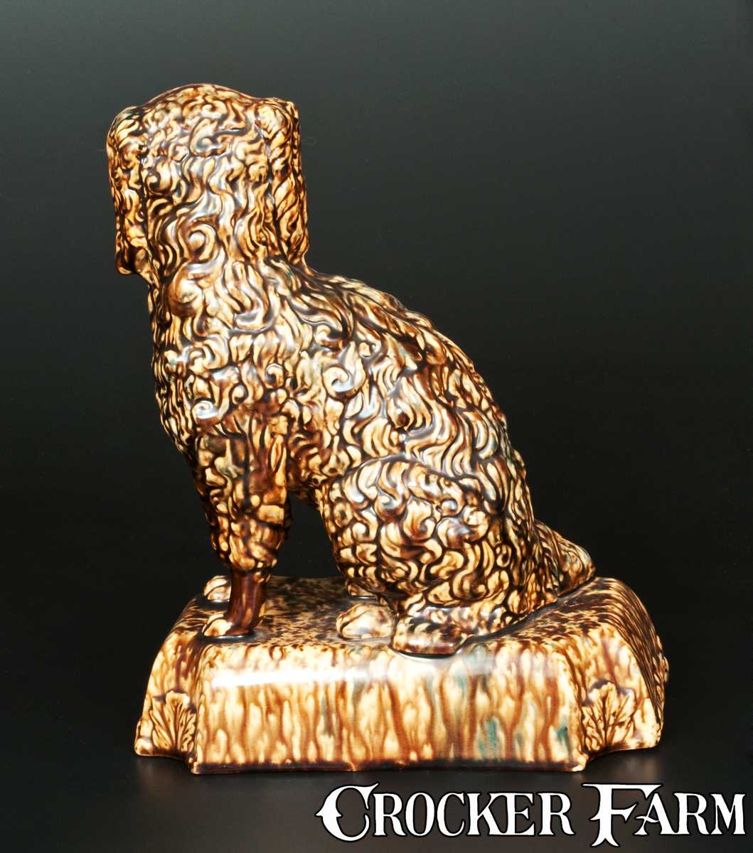Spaniel Rockingham Rockingham-Glazed Spaniel Doorstop, probably East Liverpool, Ohio ...