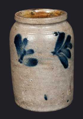 1/4 Stoneware Jar with Brushed Decoration, Philadelphia, circa 1860