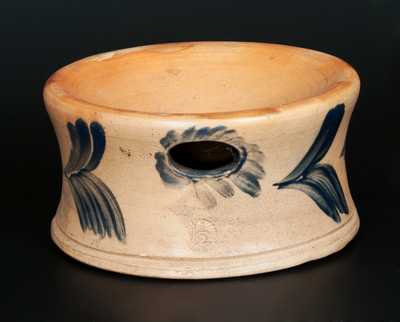 Cobalt-Decorated Stoneware Spittoon, attributed to Richard C. Remmey, Philadelphia, PA, circa 1870