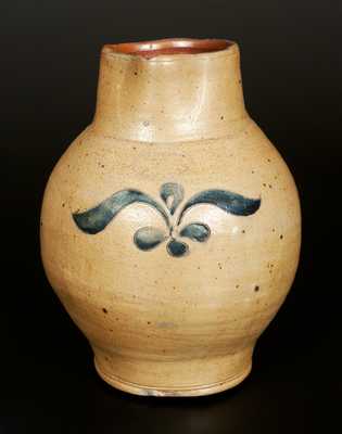 Very Rare C. CROLIUS Stoneware Pitcher with Incised Decoration