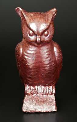 Sewertile Owl on Stump Figure