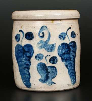 Ohio Stoneware Crock with Elaborate Cobalt Decoration, circa 1875