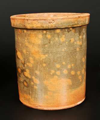 Unusual 3 Gal. Galena, IL Redware Jar