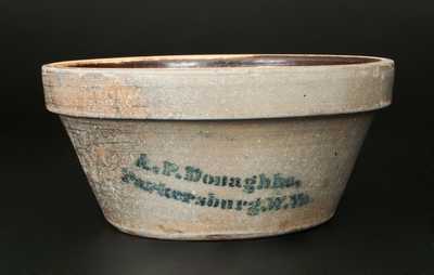 Scarce A.P. Donaghho, / Parkersburg, W.Va. Stoneware Bowl.
