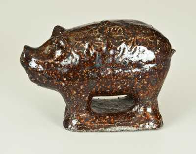 Sewertile Molded Pig with Floral Pattern on Back