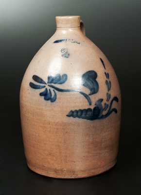 2 Gal. C. HART & SONS Stoneware Jug with Floral Decoration
