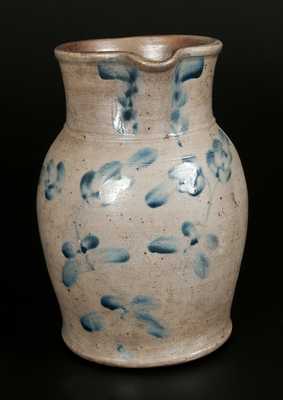 1 Gal. Stoneware Pitcher with Floral Decoration, Baltimore, circa 1860