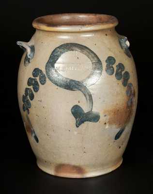 Rare H. SMITH & CO. (Alexandria, VA) Stoneware Jar, Incised 
