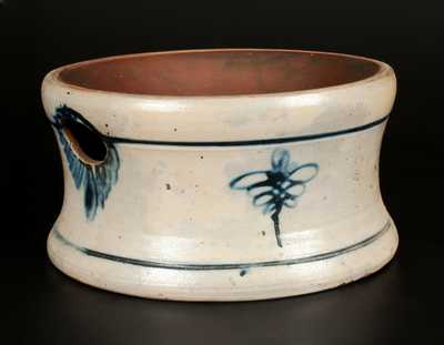 Stoneware Spittoon with Slip-Trailed 