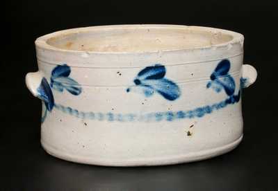 1 Gal. Decorated Stoneware Butter Crock, Baltimore, circa 1870