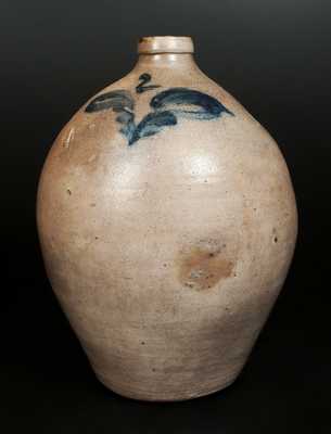 2 Gal. Ovoid Stoneware Jug with Cobalt Decoration