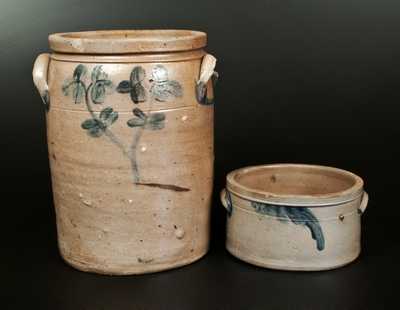 Lot of Two: 3 Gal. Baltimore Stoneware Crock and Baltimore Stoneware Butter Crock