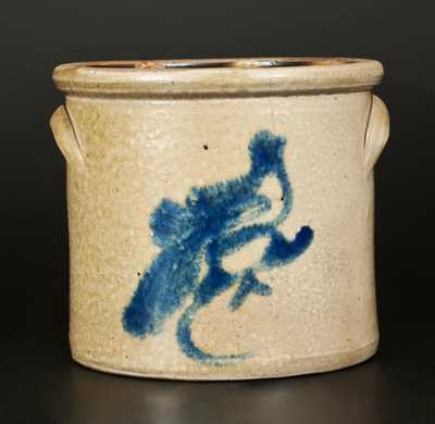 Stoneware Crock with Bird Decoration att. Brady & Ryan, Ellenville, NY