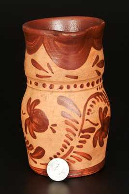 Small-Sized Tanware Pitcher, Western PA origin, fourth quarter 19th century.