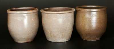 Lot of Three: S. BELL & SON / STRASBURG, VA Stoneware Jars