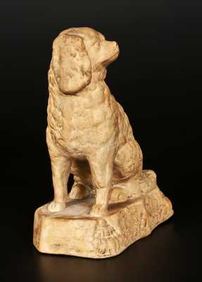 Stoneware Spaniel Doorstop, probably Ohio origin, fourth quarter 19th century.