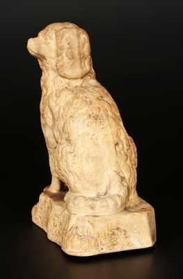 Stoneware Spaniel Doorstop, probably Ohio origin, fourth quarter 19th century.