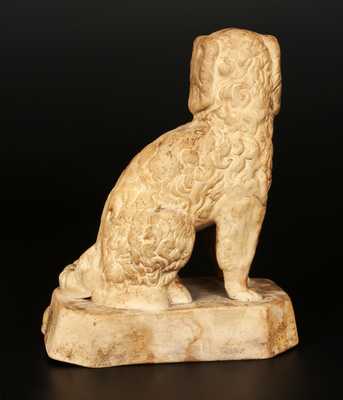 Stoneware Spaniel Doorstop, probably Ohio origin, fourth quarter 19th century.