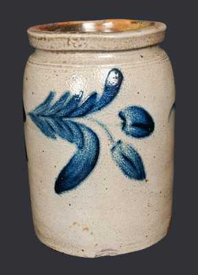 Stoneware Jar with Brushed Floral Decoration att. Richard Remmey, Philadelphia