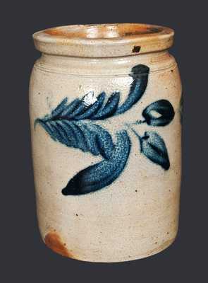 Stoneware Jar with Brushed Floral Decoration att. Richard Remmey, Philadelphia