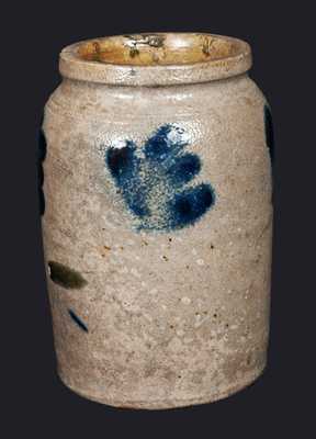 1/4 Stoneware Jar with Brushed Decoration, Philadelphia, circa 1860